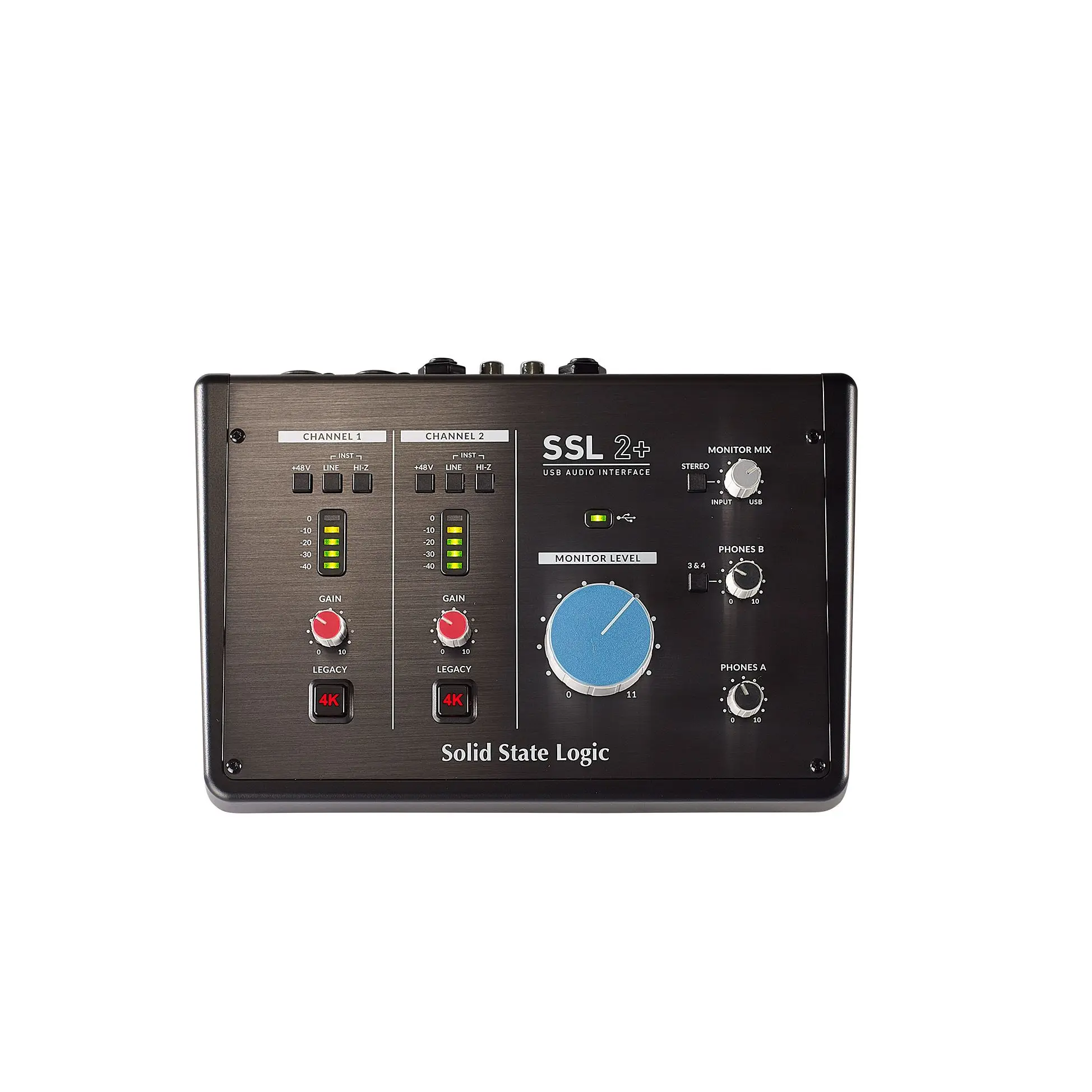 Solid State Logic SSL2+ 2-In/4-Out USB-C Audio Interface 24-bit 
