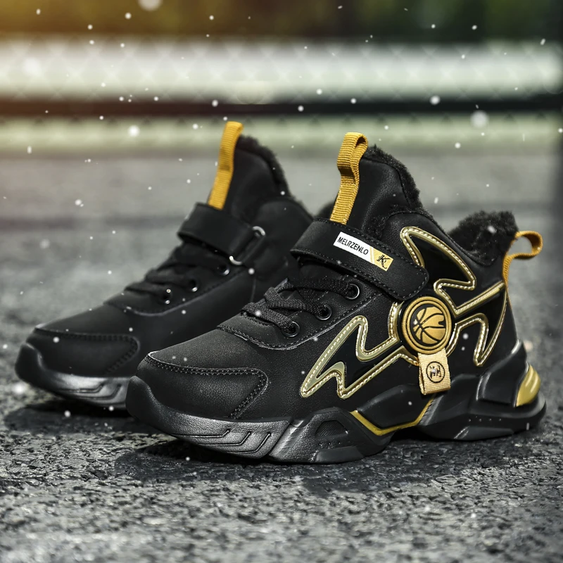 black and gold shoes boys