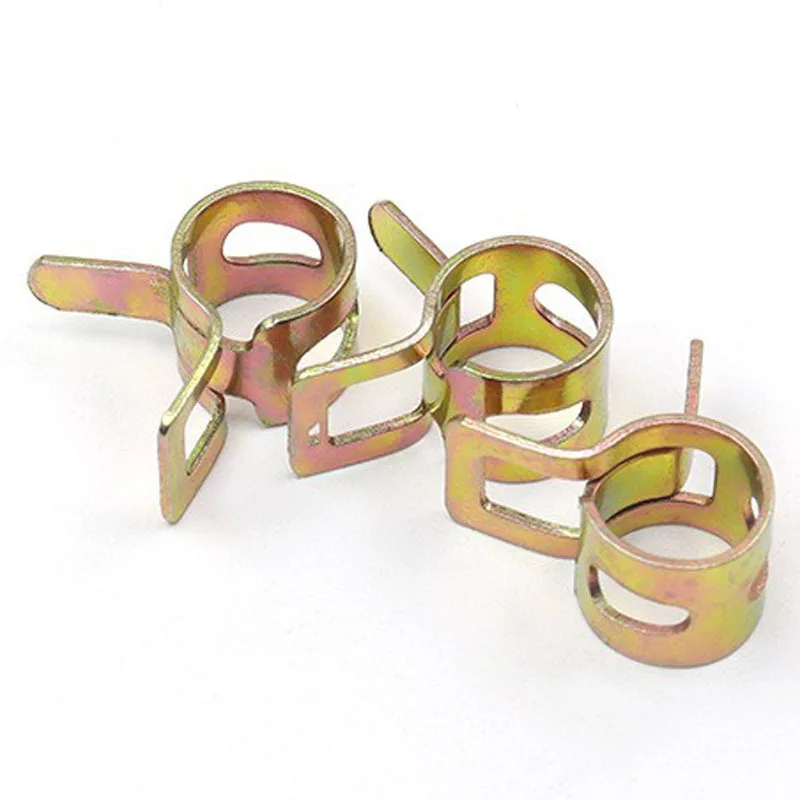 Fuel Spring Clip Vacuum Silicon Hose Clamp 1-10pcs 4mm-46mm for choose Autos Fuel Oil Water Hose Pipe Tube