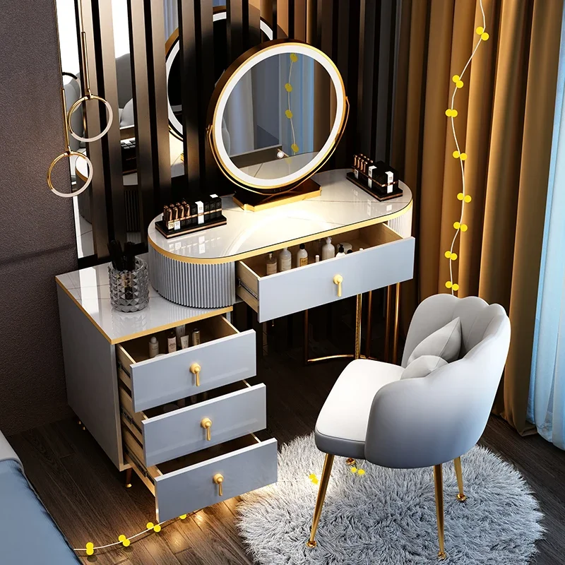 

Fashion Vanity Dressing Table Woman Multifunctional Minimalist Modern Dressing Table Bedroom Coiffeuse De Chambre Home Furniture