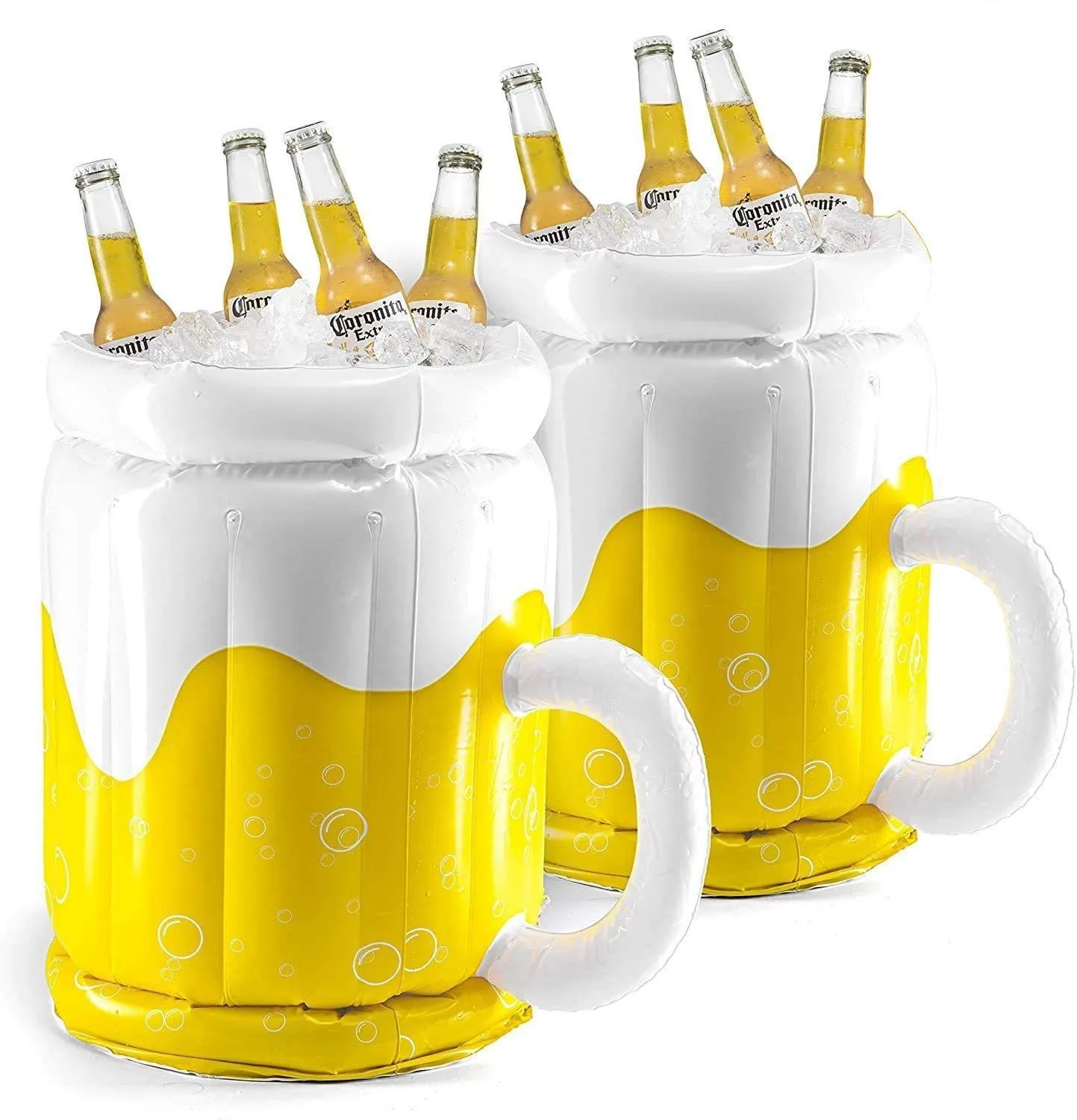 Inflatable Ice Bucket Pvc Beer Drink cold Mugs Coolers Summer Beach Water Waterproof Drinking Cup Home Bar Party Cold Mugs ice bucket