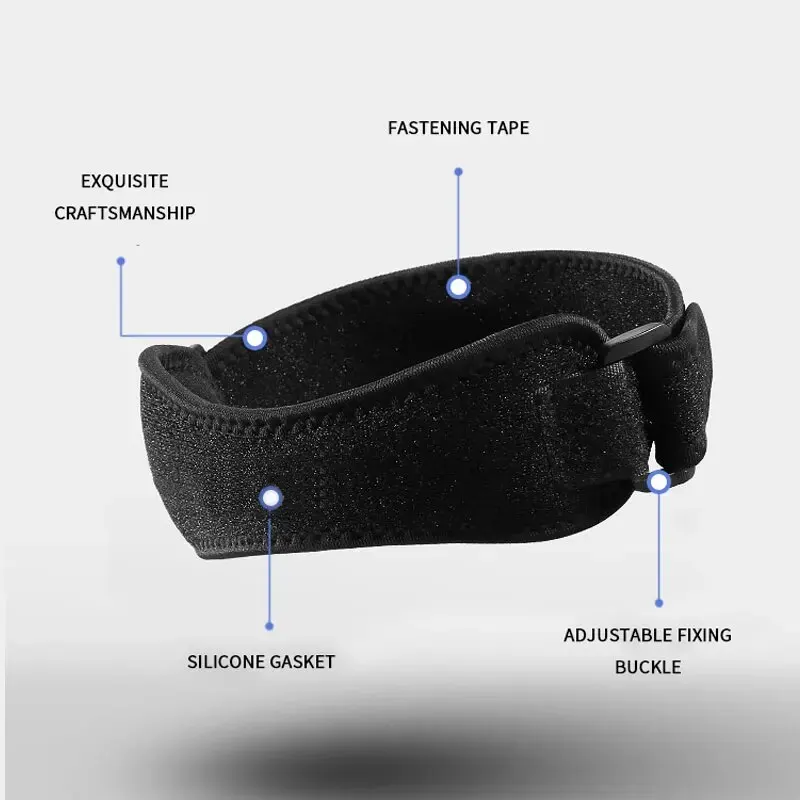 Neopreene Knee Protector Brace Patella Support Strap Free Size Adult Run Use for Pain Relief Adjustable Patellar Tendon Band knee support,patellar band,knee brace,knee wraps