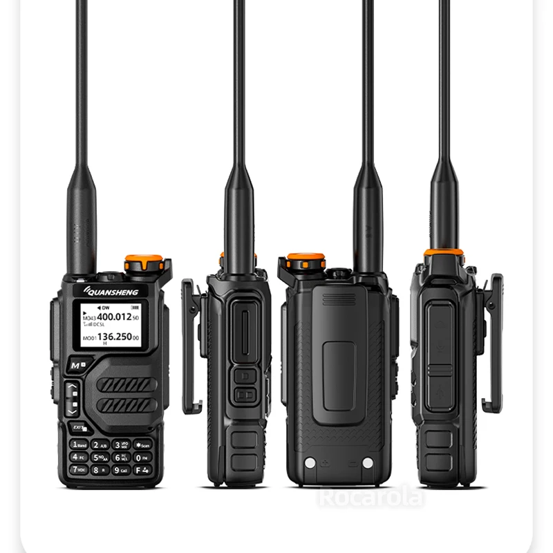 QUANSHENG UV K5(8) Talkie Walkie Longue Portée avec Supports pour