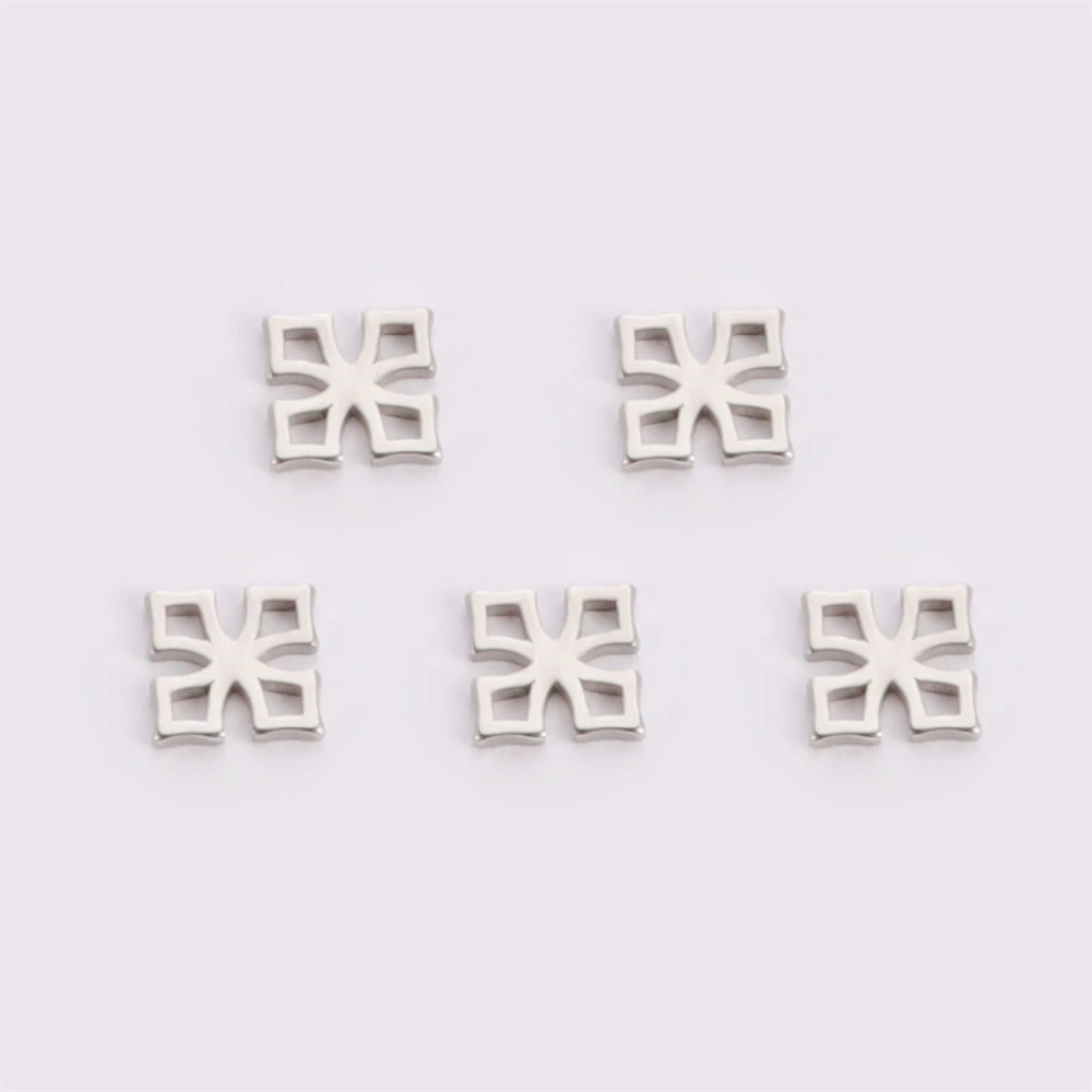 10 teile/los Großhandel Geometrie Charms Anhänger Liefert Edelstahl Winzige Anhänger Zubehör Für DIY Schmuck Halsketten Machen – Detail 9