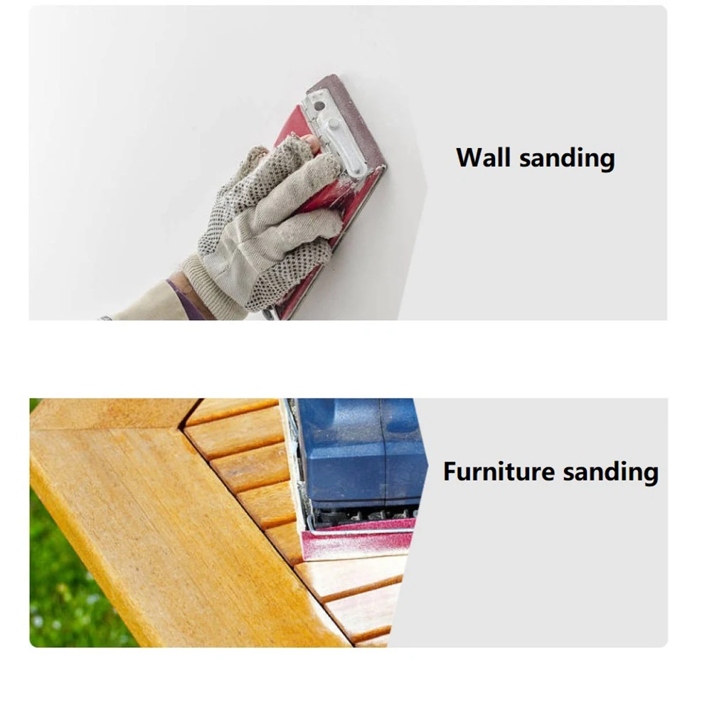 Plastic/foam Sandpaper Holder Grinding Polish Metal Clips For Woodworking Wall Sand Board Abrasive Tool 180*85*30mm