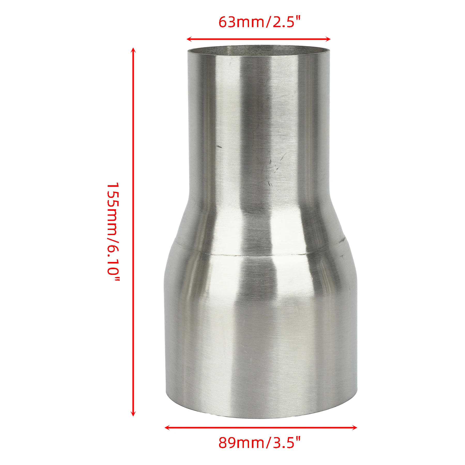 Universal Stainless Steel Exhaust Reducer Connector Pipe Adapter