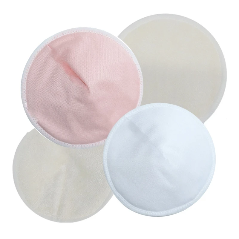 Littles&Bloomz Soft Bamboo Washable Reusable Nursing Breast Pad $2.99=4pcs  Breastfeeding Absorbent Waterproof Stay Dry Cloth Pad - AliExpress