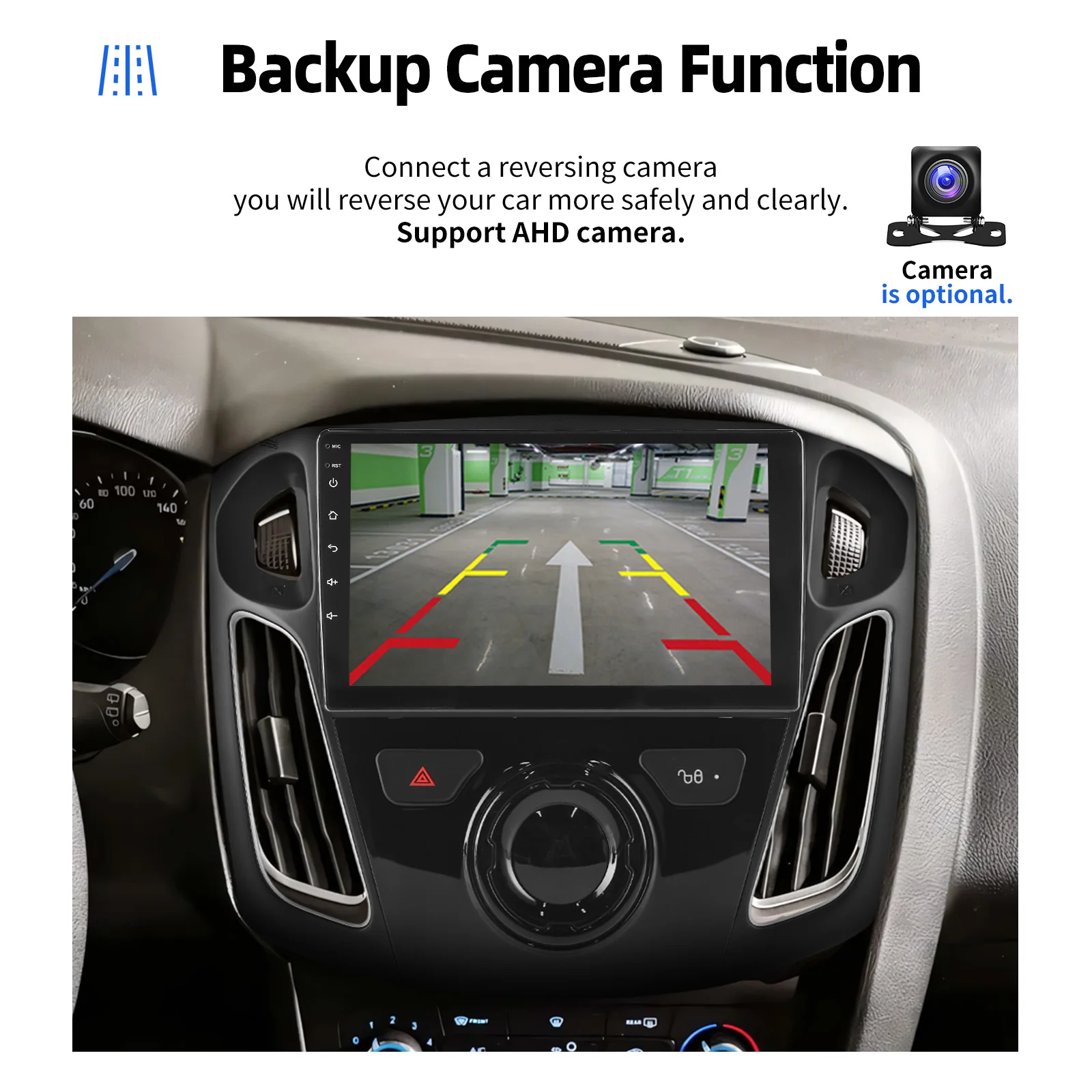 ESSGOO Android 15 Autoradio 9" GPS Navi für Ford Focus MK3 2011-2018 - CarPlay Android Auto Multimedia Player FM Bluetooth WiFi RDS Lenkradfernbedienung Mirror Link IPS Touchscreen Head Unit – Detail 18