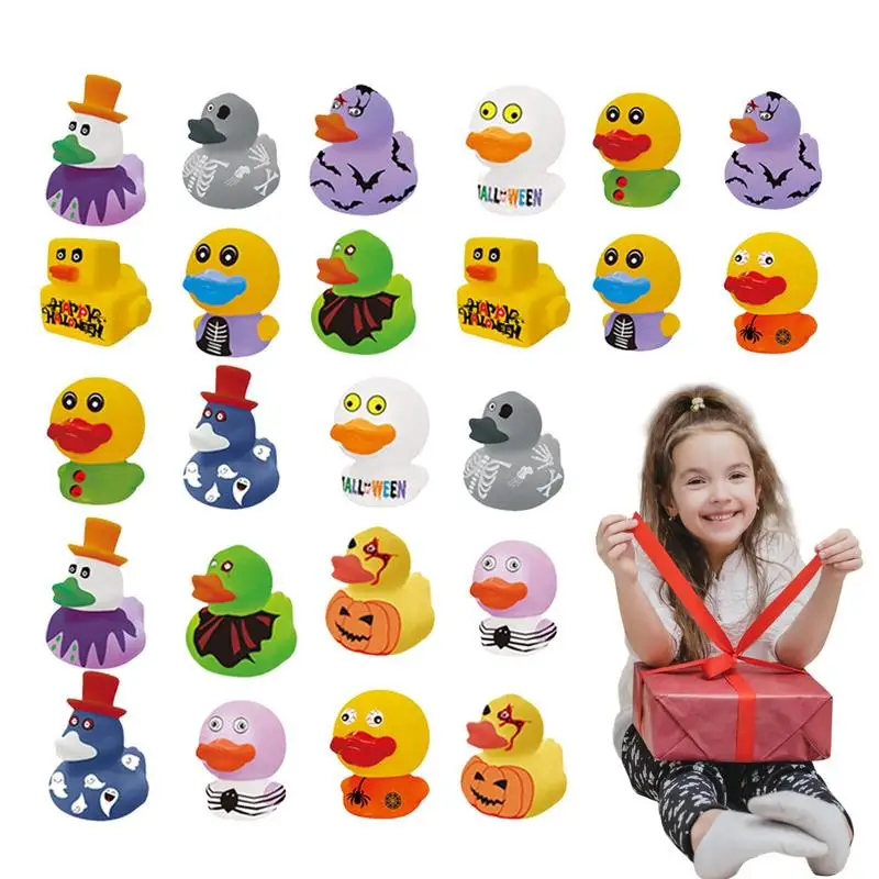 

Halloween Duck Kids Halloween Duckies 24pcs Mini Assorted Rubber Kids Floating Ducks Novelty Shower Accessories Shower Bath Duck