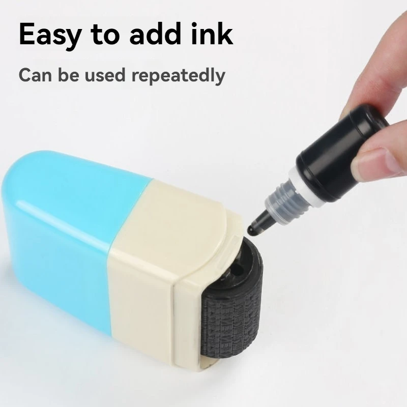 Identity Theft Protection Roller Stamps Confidential Anti Theft Privacy Security Stamp ID Address Eraser Blackout Security alphabet stamps,privacy shield stamp,seal roller coder