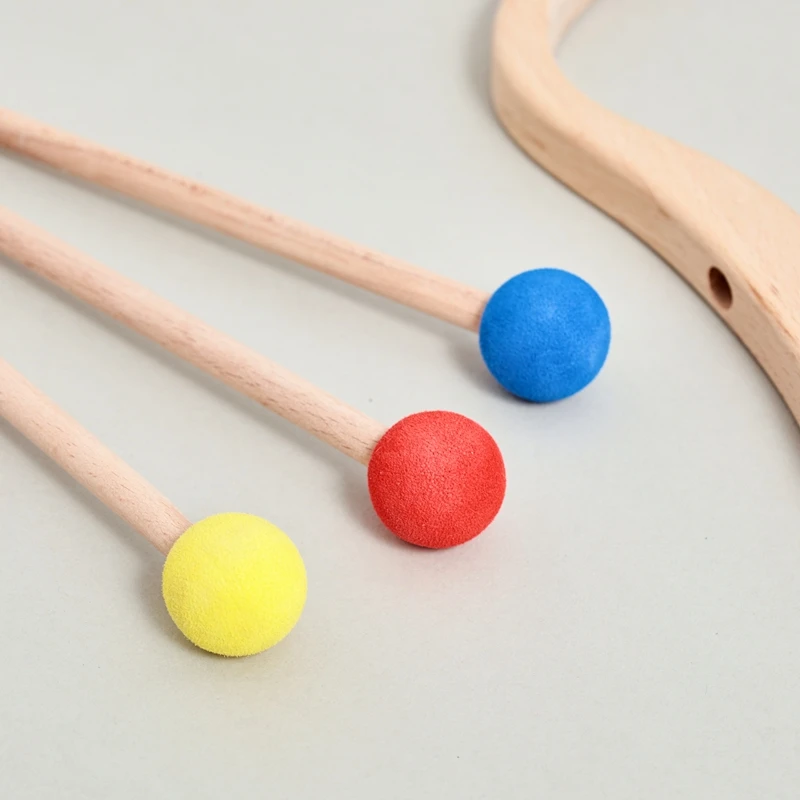 Baby-Outdoor-Sportspielzeug mit 3 Saugnäpfen, 3 Ziele, Kinder-Pfeil- und Bogen-Set aus Holz, Bogenschießen-Spielzeug, Baby-Finger, feine Bewegung – Detail 2