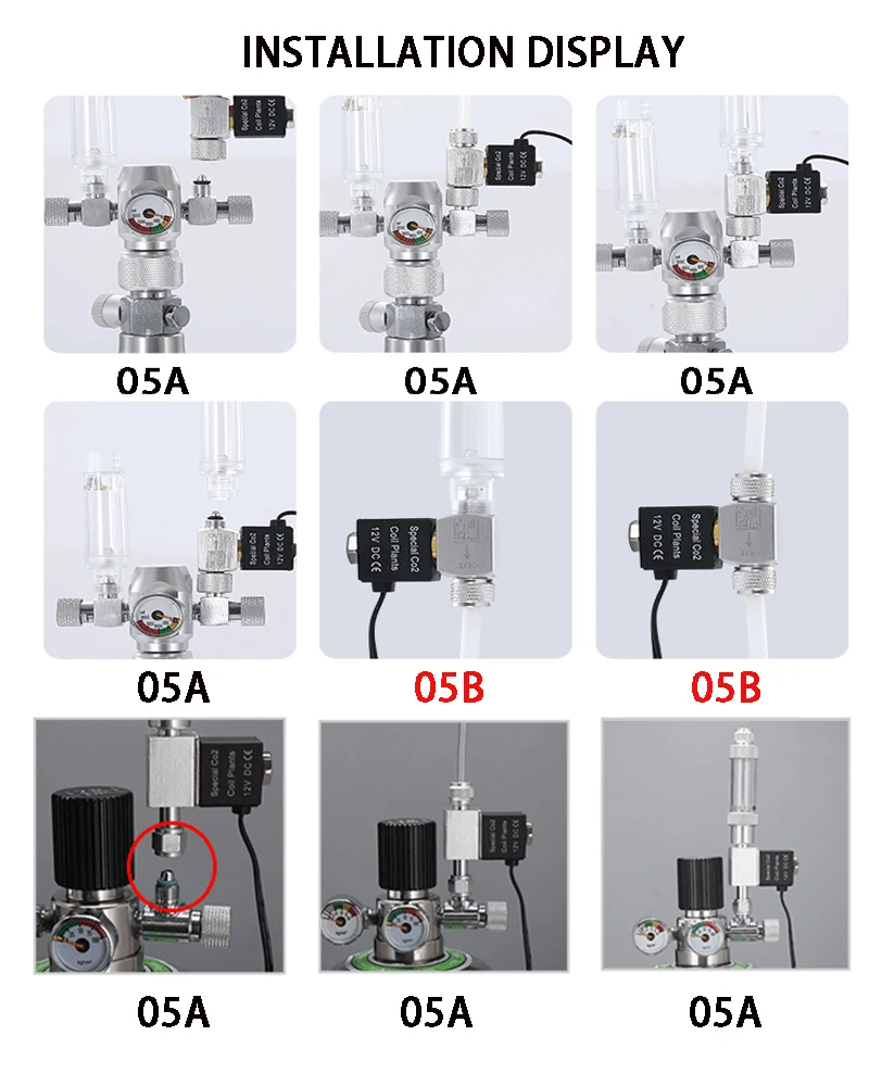 電磁弁付き　CO2 レギュレーター ZRDR 水族館 Co2 電磁弁レギュレータ 110V-220V 低温 Co2 水族館