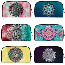 3D Mandala Flower Printed Wallet Woman Shopping Portable Coin Case Multicolor Pattern Fashion ID Credit Card Bag Gift