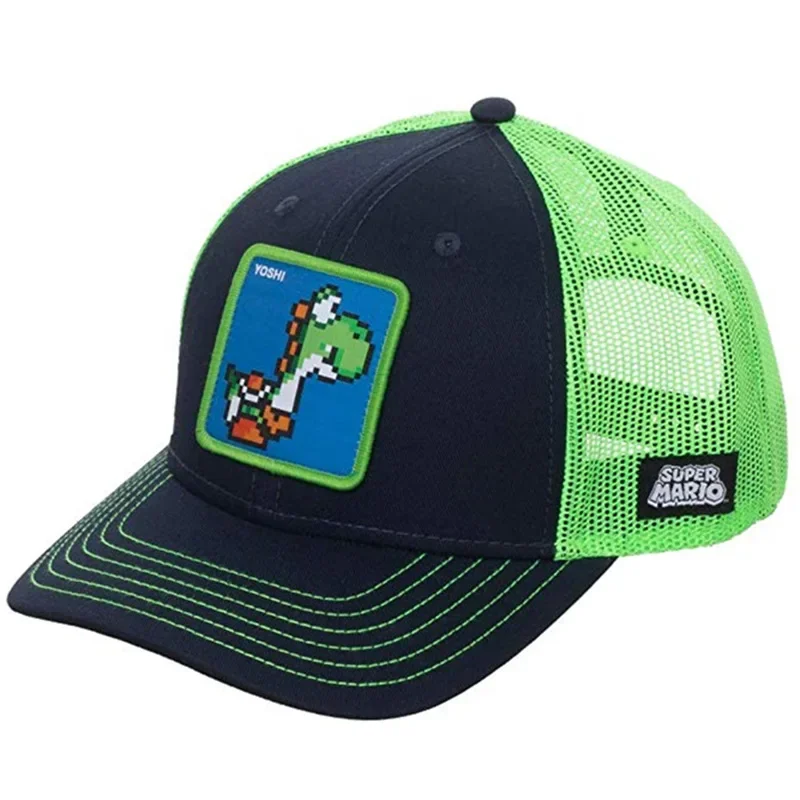 Marrio Cappellino Baseball, 2PCS Marrio Cappello Da Sole Berretto Da Baseball Dei Cartoni Per Bambini Cappello Protezione Solare In Cotone Ricamo Regolabile Set Di Sole Regali Per Bambini - 5