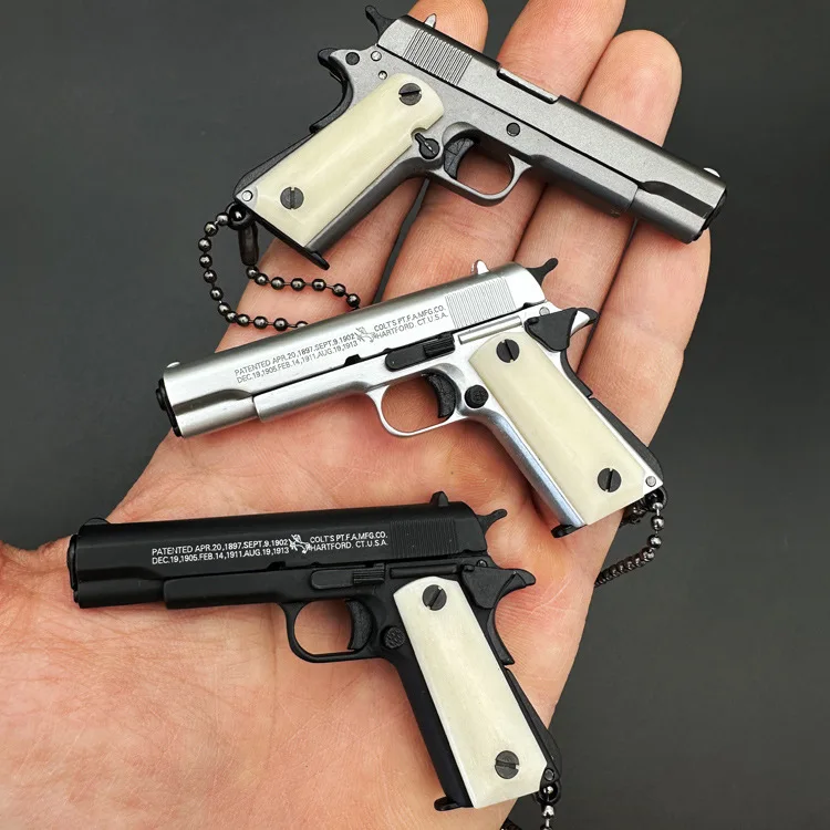 1-3-colt-1911-Φ-ручка-пистолета-Миниатюрная-модель-из-сплава-брелок-в-подарок-фотография-подарки-для-мальчиков-Игрушка