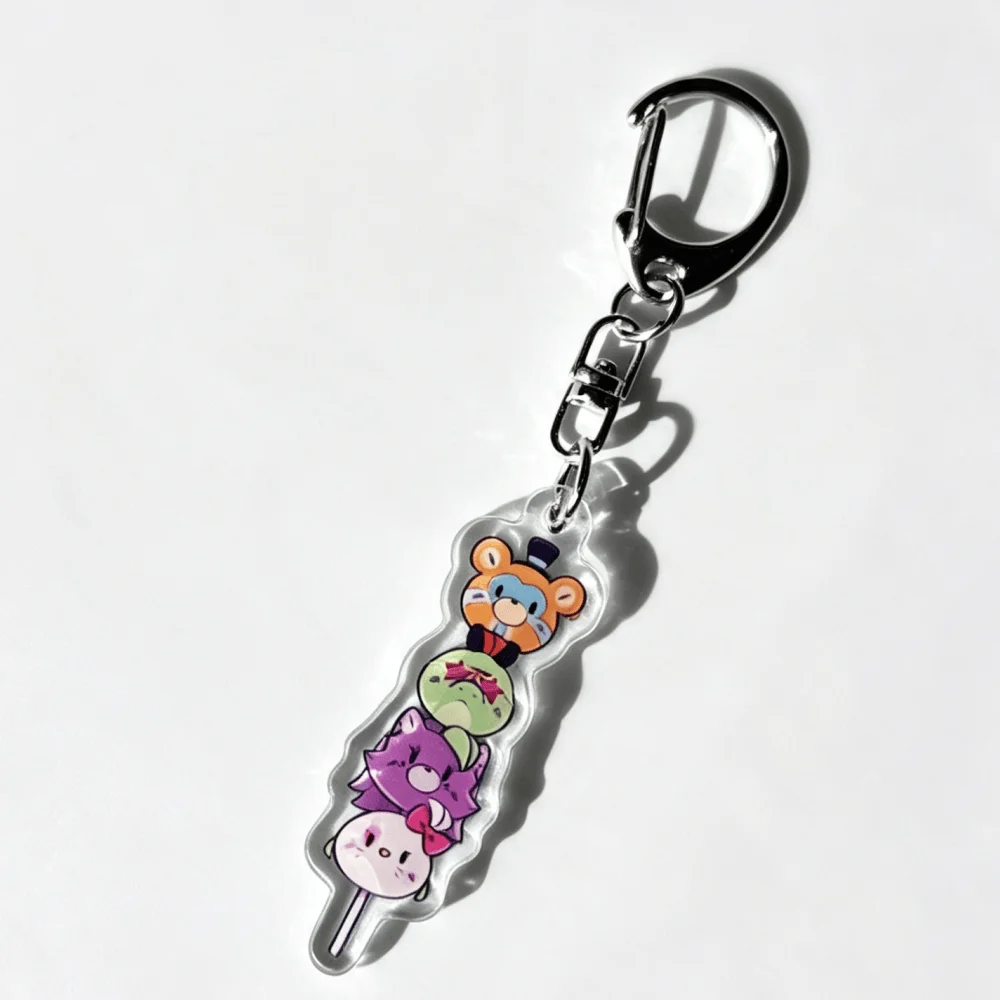 Enhanced Title: FNAF Freddy Fazbear and Friends Acrylic Keychain - Q Version Decoration and Gift Ornament