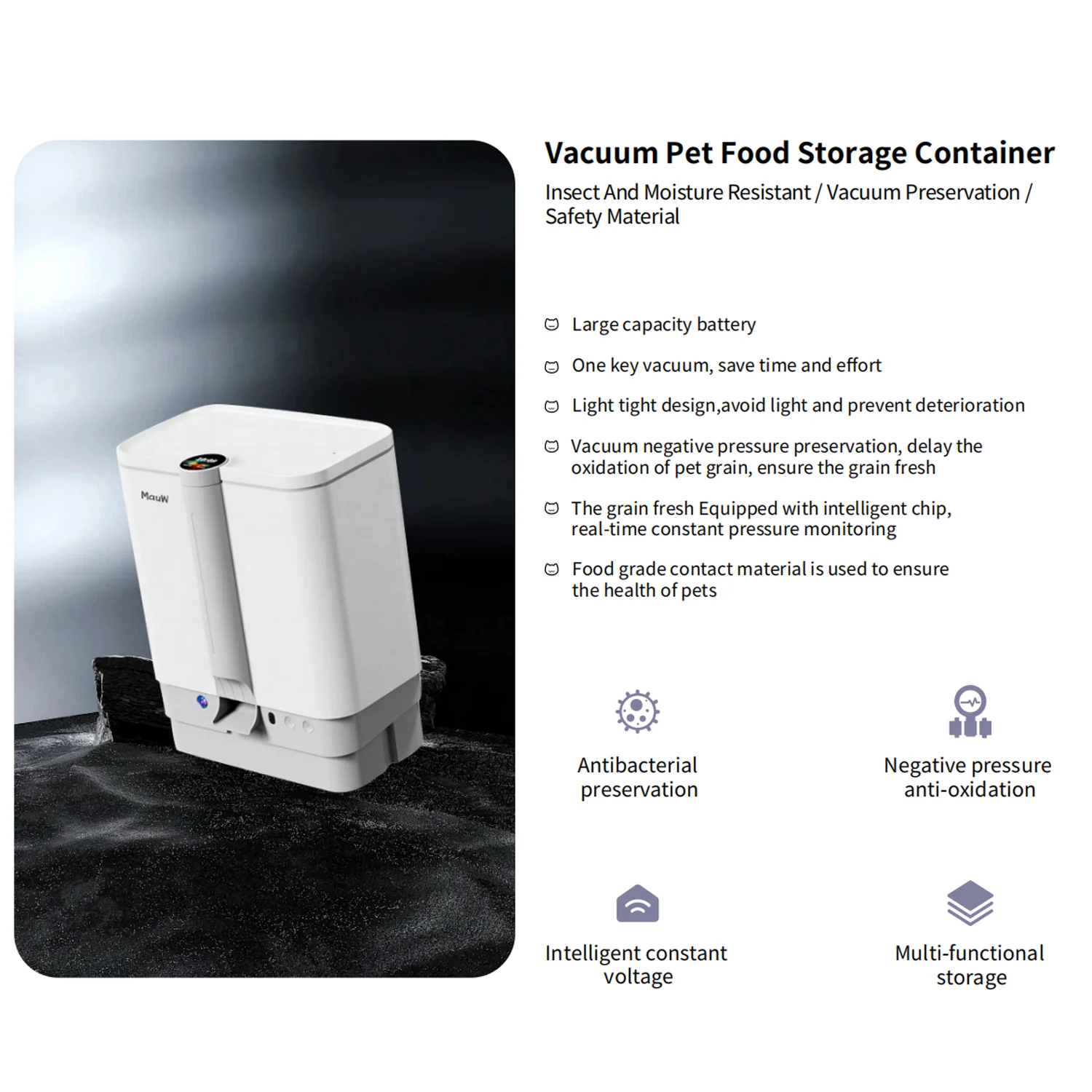 2571-27d125.jpg Smart Automatic Pet Feeder HD Camera APP Control Vacuum Sealing Ceramic Bowl Small Animals Including Steel Travel