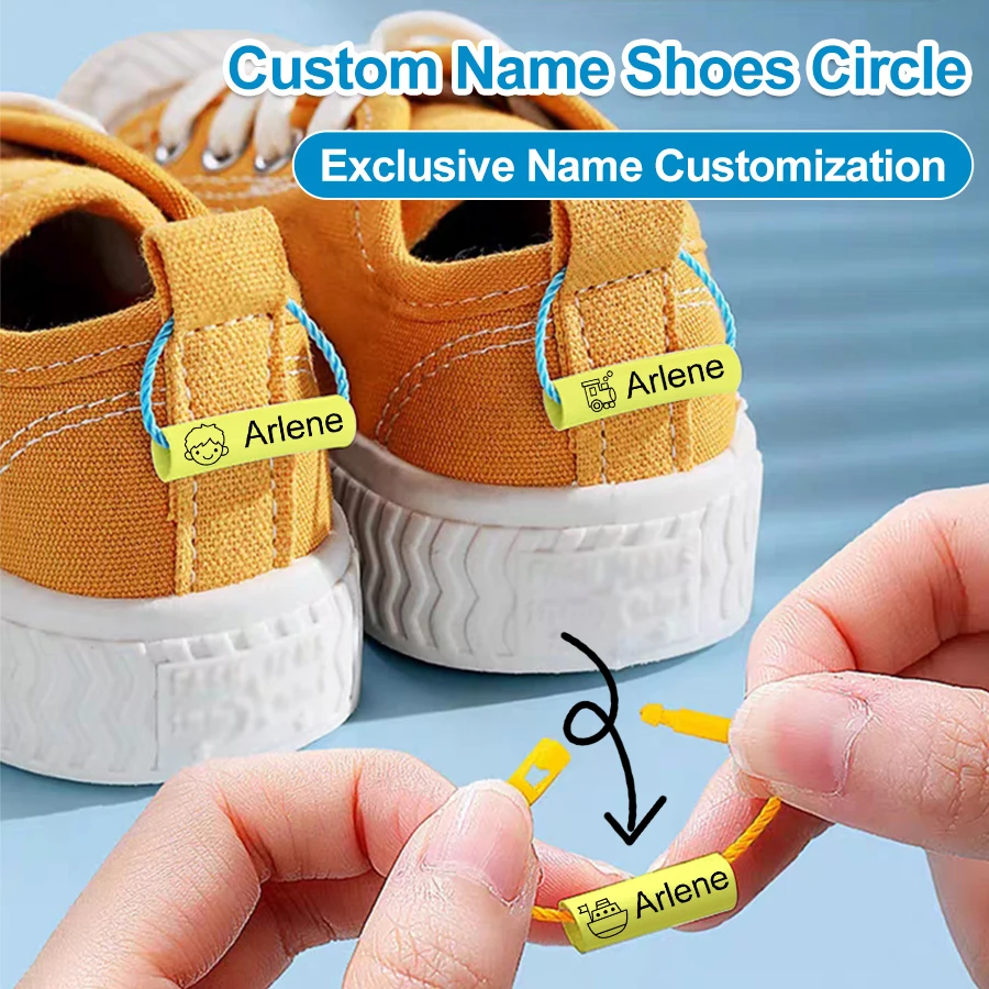 Name Stickers Name Sticker Name Tag Pendant Name Ring Pendant Baby Shoes Schoolbag Cup Clothes Name Stickers Waterproof Hang Tag Rope for Kids