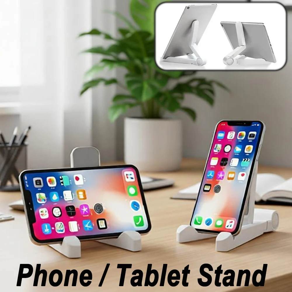 Portable Folding Triangular Tablet Phone Stand - Easy to Carry