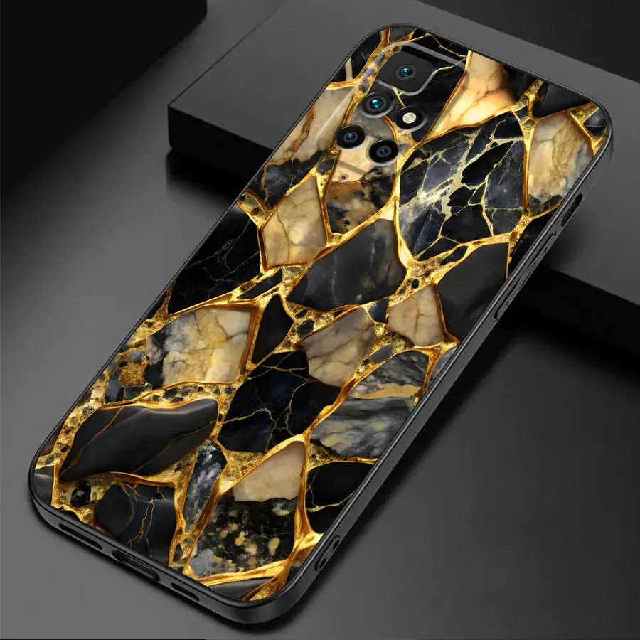 Elegant Marble Design Soft Cover - Fashionable Phone Case
