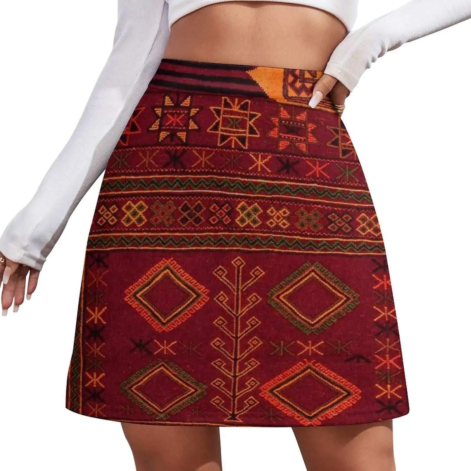 Traditional Moroccan Artwork Design Mini Skirt japanese kawaii clothes Evening dresses summer dress women 2023