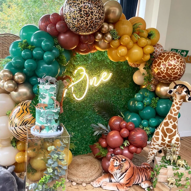 Balloons Arch Garland Kit Decoration Anniversaire Jungle Safari Birthday  Party Baby Shower Decor Boy Girl Baloon Wedding Arch - AliExpress