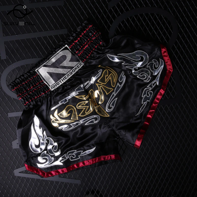 Muay Thai Shorts Boxeo Men Women Kids Kick Boxing Tiger MMa Fitness Gym Trunks Bjj Training Fight Grappling Crossfit Pants 3XL