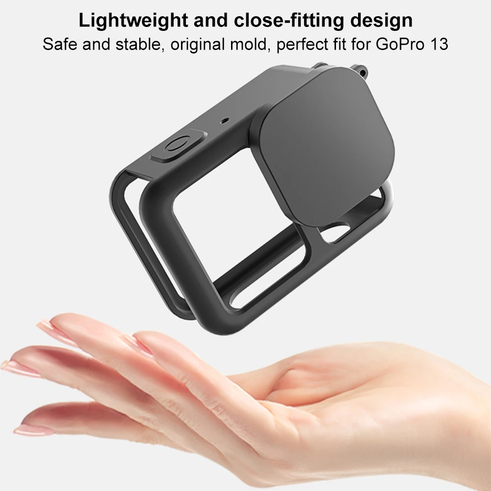 Silicone Case for GoPro 13 Protective Housing Cover with Lens Cover and Lanyard Soft Sleeve Anti-Scratch Case Accessories