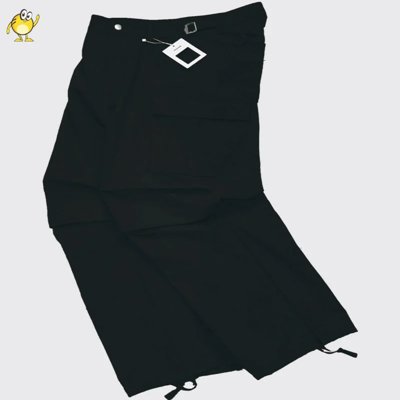 

Khaki Black Multiple Pockets NONNOD Pants Side Zip Cargo Joggers Loose Cargo Overalls Trousers Men Woman