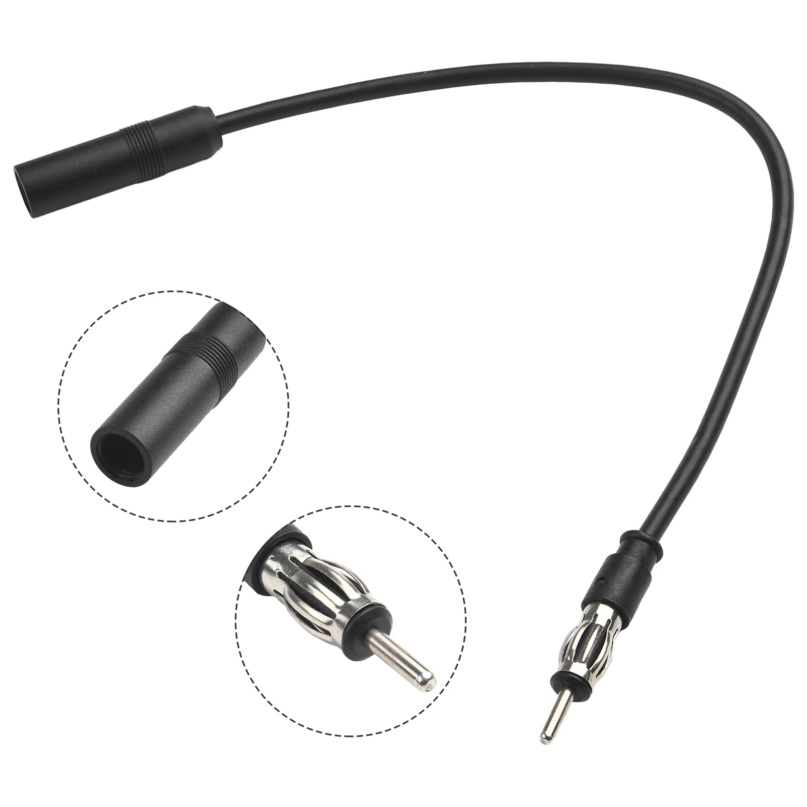 Universal Car Radio Antenna Extension Cable - Durable ABS