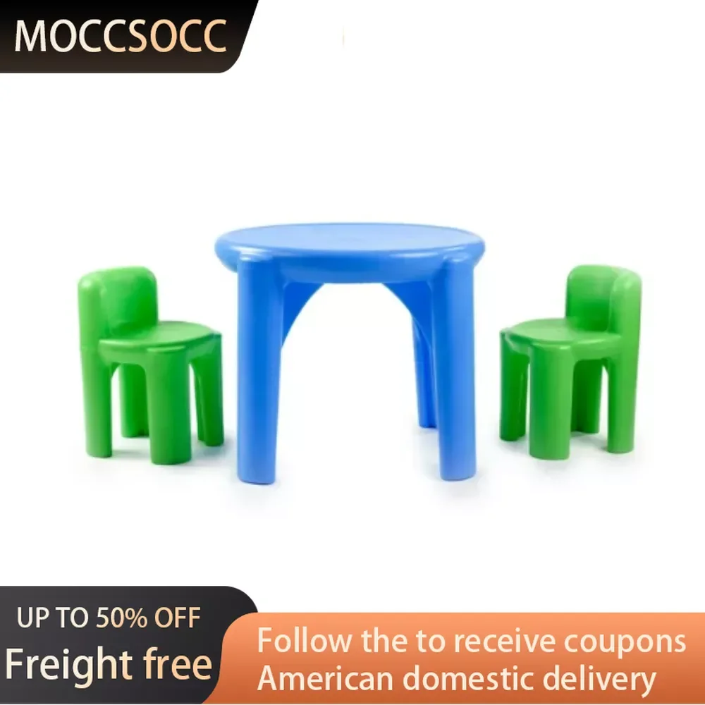 

Table and Chair Set Kid Desk for Kids Multiple Colors Freight Free Montessori Children Study Desk High Chairs Child Furniture