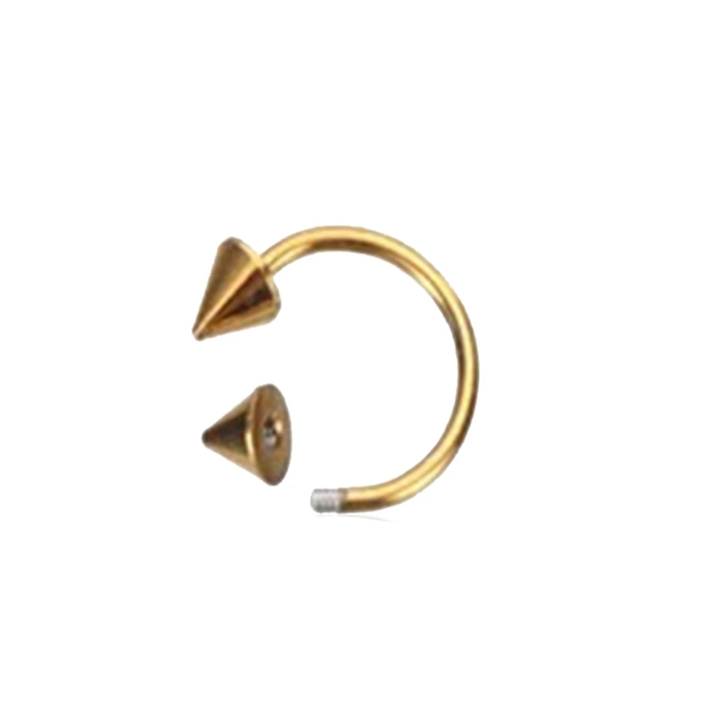 2PCS Metal Horseshoe Fake Nose Ring C Clip BCR Septum Lip Stainless Steel Piercing Falso Nose Rings Hoop Women Men Piercing Jewelry Nose Rings Body Piercing Jewelry Body Jewelry