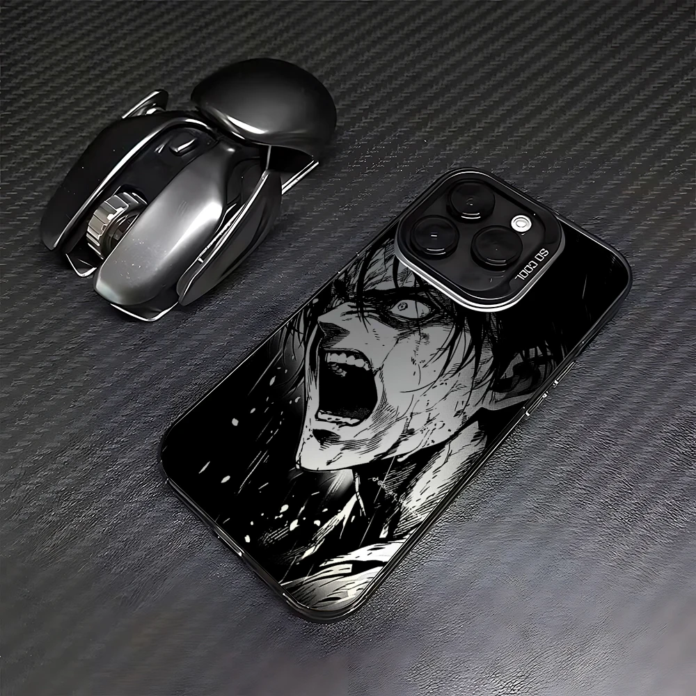 thumbnail image 1 of Funda de teléfono Anime Attack On Titan para iPhone 15 14 13 12 11 Pro Max X XR XSMAX 8 7 Plus, funda trasera mate a prueba de golpes, 1 of 5