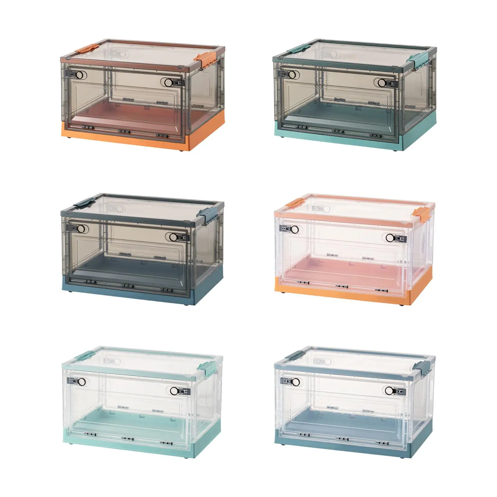 

Multipurpose Folding Storage Box Stackable Storage Box Lidded Storage Bins