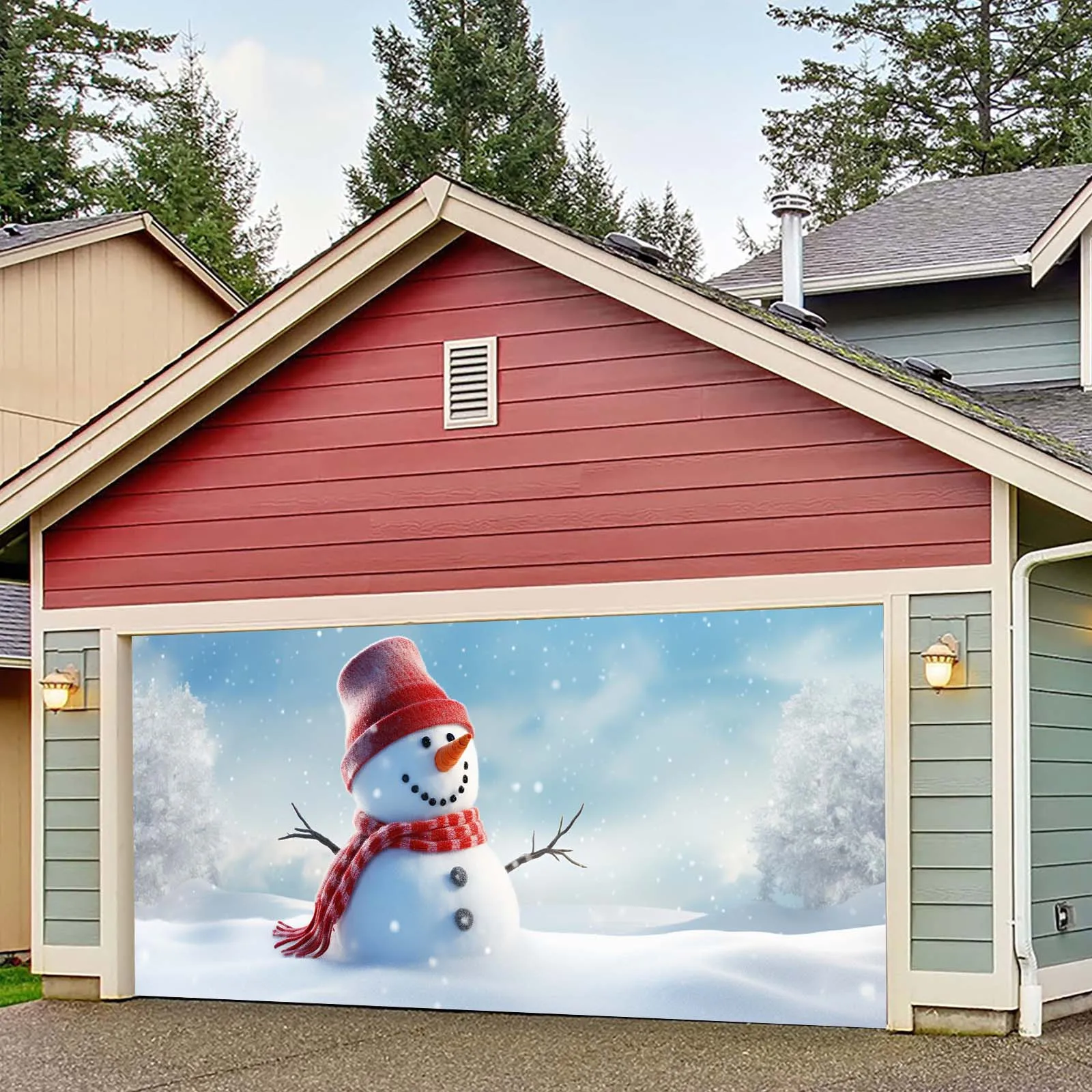 

2024 Christmas Outdoor Flag Banner Christmas Decorations For House 2023 Christmas Drop Ornament Xmas Navidad Gift 7*16 Ft