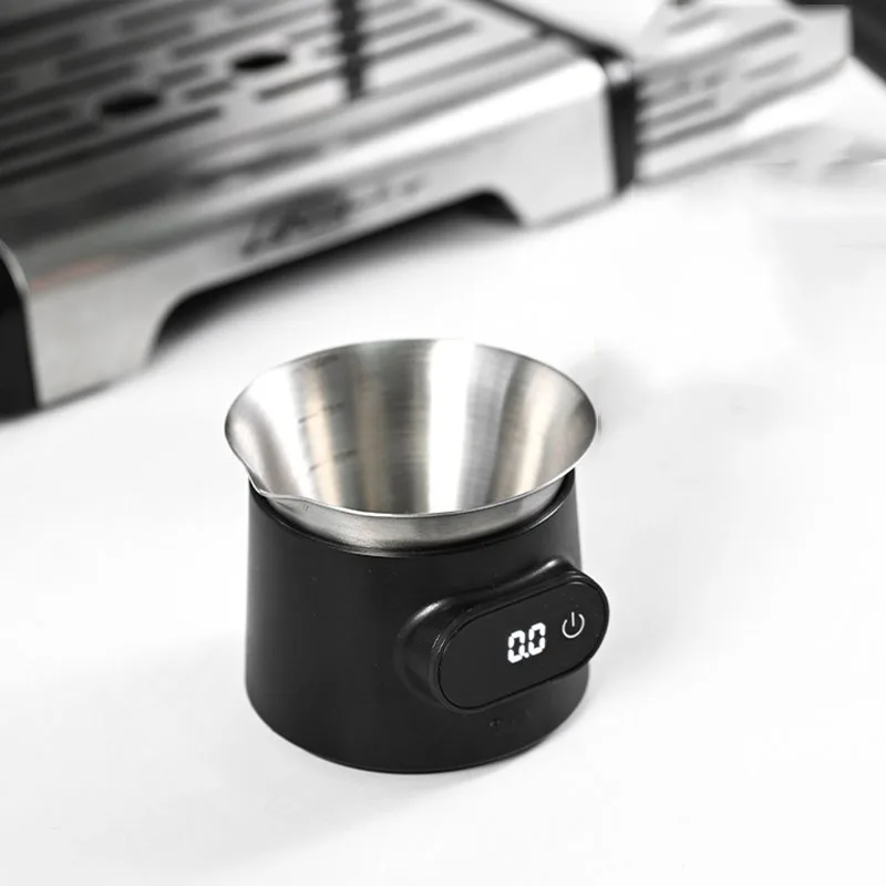 High-precision portable electronic scale for weighing coffee beans, small electronic coffee measuring cup for home and outdoor use
