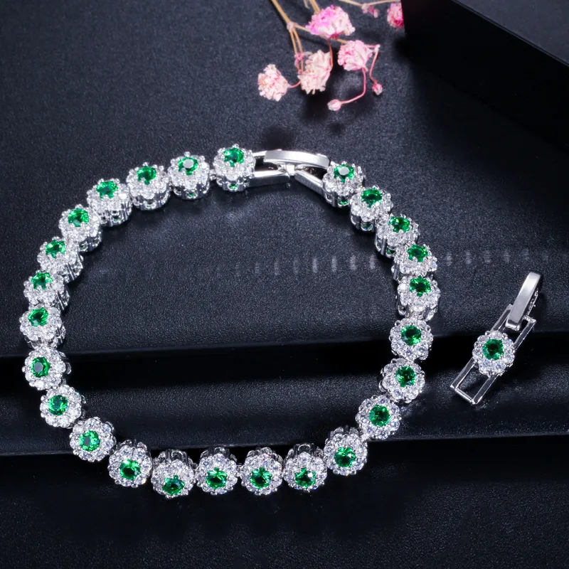 

S925 Sterling Silver Bracelet Fashion Simple AAA Zircon Bracelet Engagement Wedding Gift Jewelry for Women