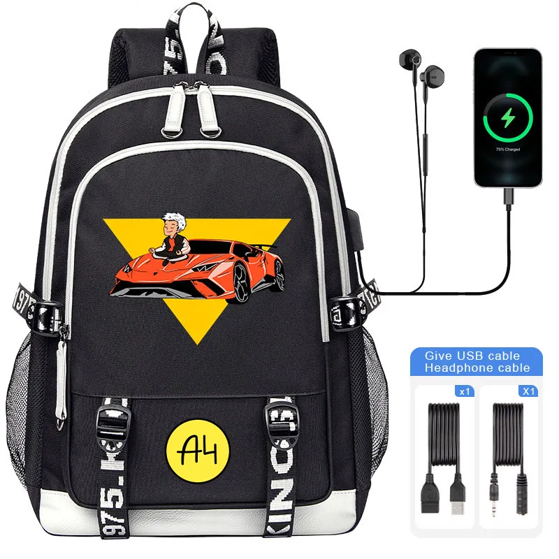 

а4 мерч рюкзак USB Boy Girl A4 Vlad Backpacks Children Boys Girls Book Bags Men Teenagers Fashion Traveling Backpack