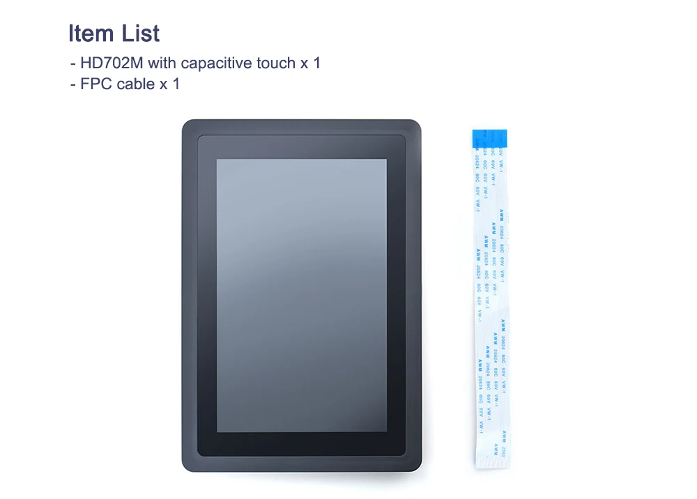 HD702M 7 Inch Capacitive Touch Screen LCD 800x1280 Resolution MIPI Interface App
