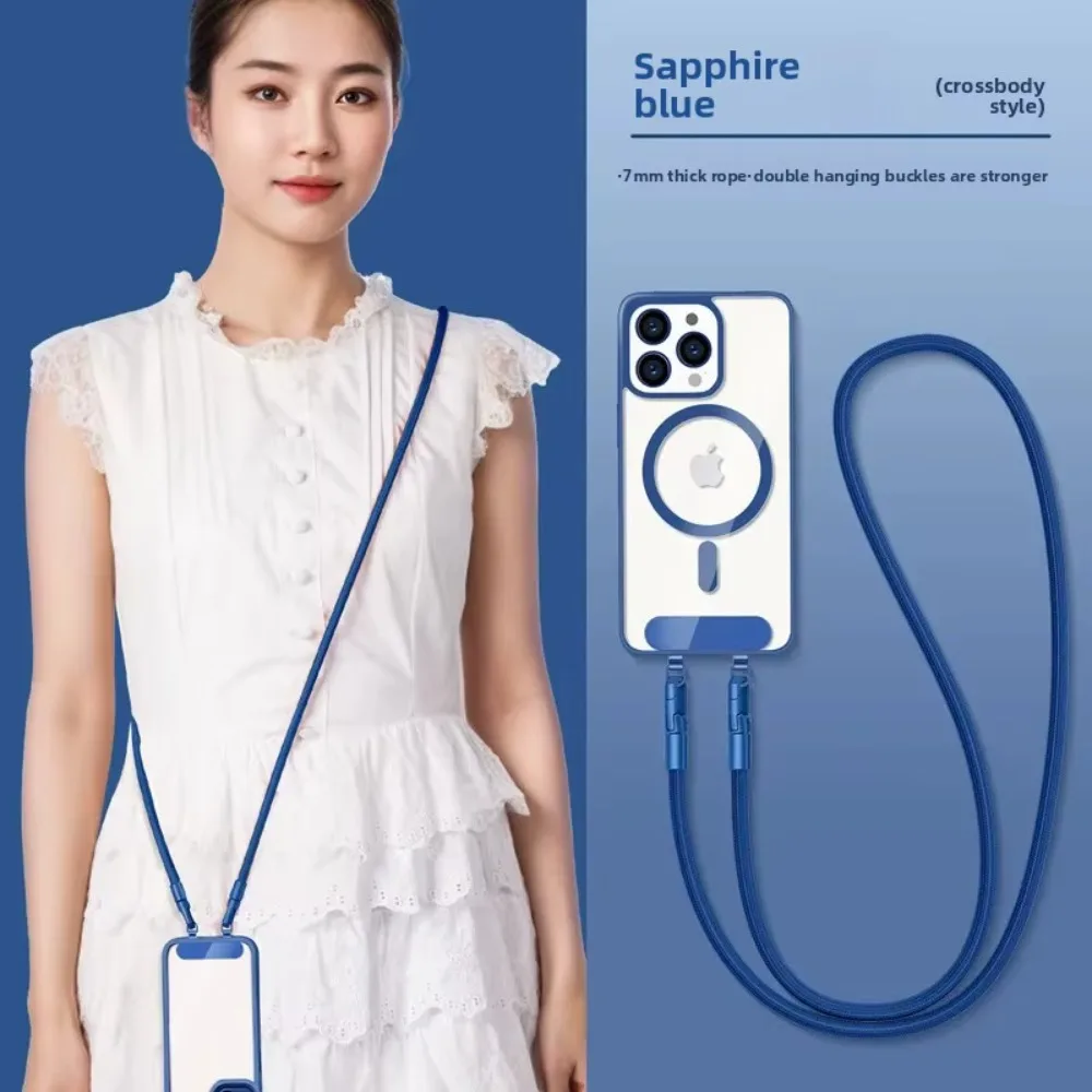 Versatile Adjustable Crossbody and Neck Lanyard with Tether Tab