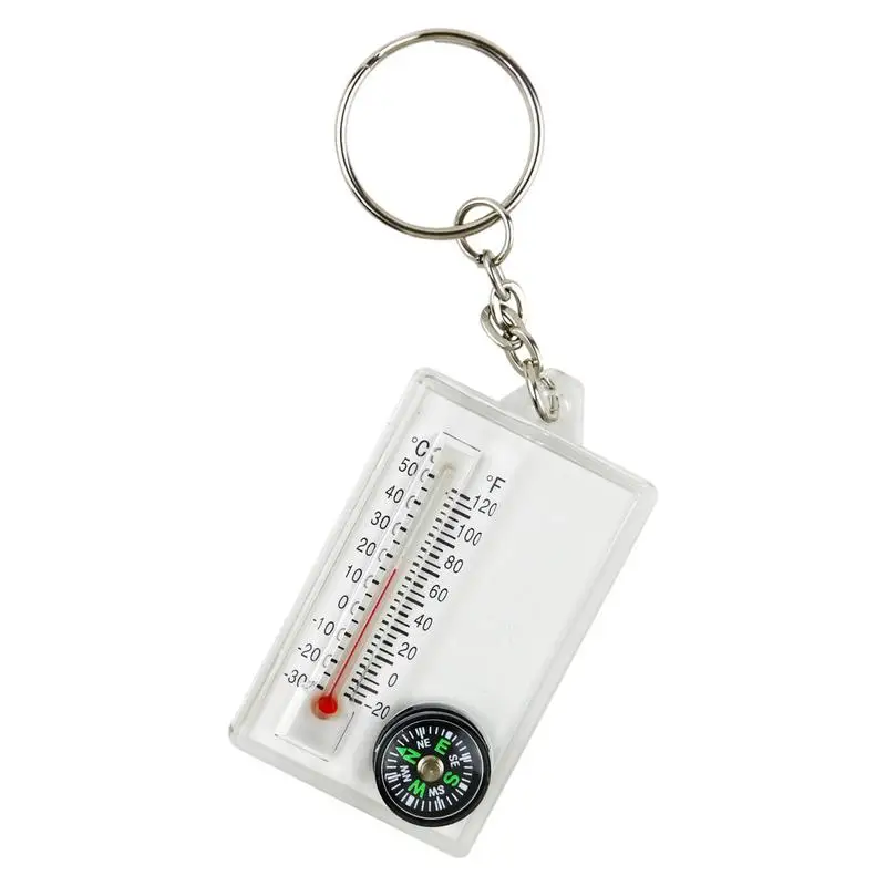 

Compass Thermometers Keychain Portable Thumb Compass Ultralight Hiking Compass Lightweight Hunting Compass For Hunting Adults