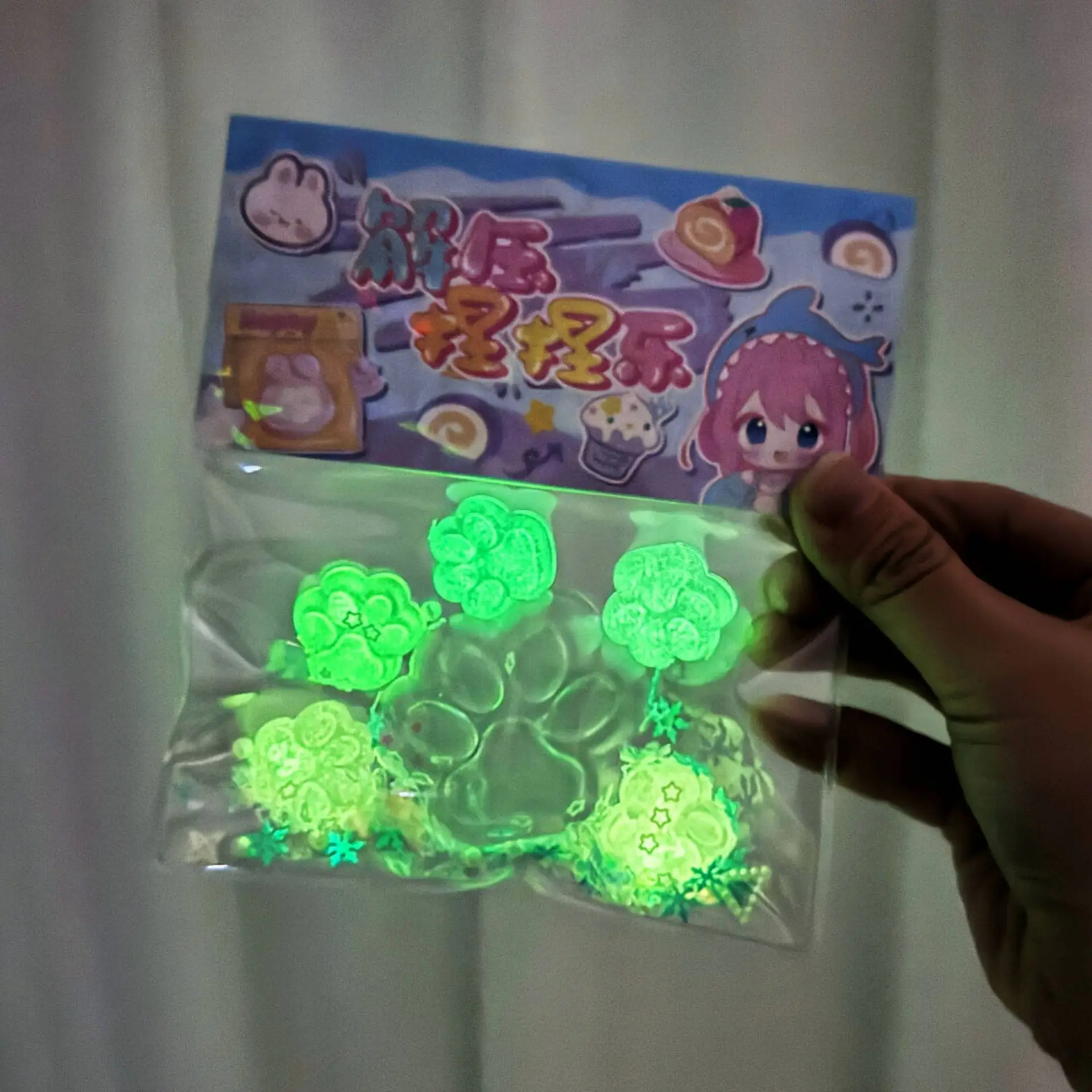 Luminous Five Plus One Squish Cat Foot Antistress Paws Fidget Toys Squishy Tapa Foot Toys For Children Adult Sensory Toys Gifts 4