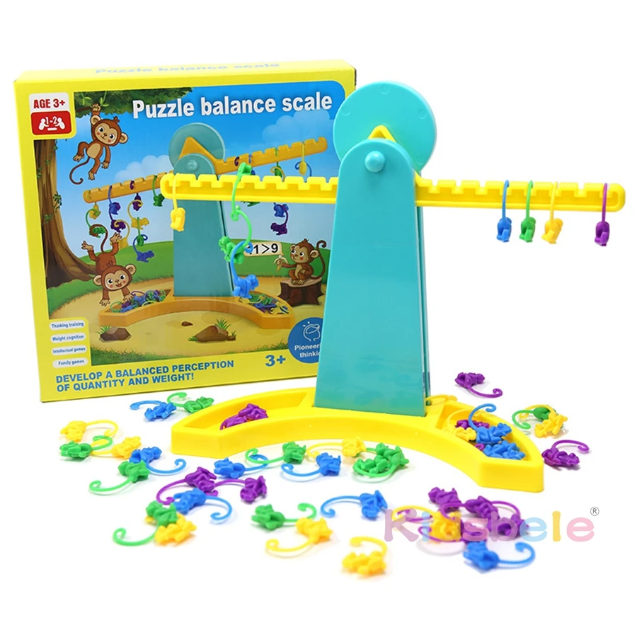 Monkey Balance Counting Toys Educational Monkey Scale Math Toy Montessori Math