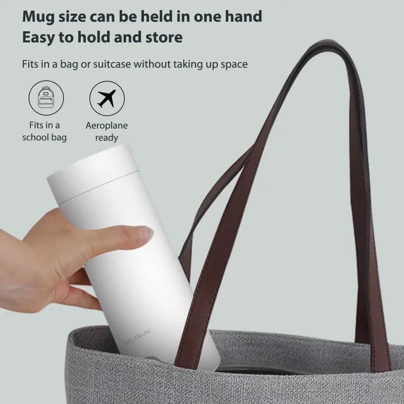 Portable Electric Kettles Cup 400ml 220V Tea Coffee Milk Electric Kettle Travel Boil Water Keep Warm Kitchen Appliances Thermo 2