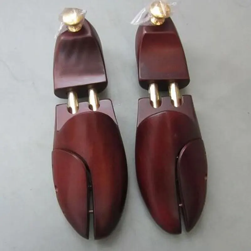 FamtiYaa 2Pcs Wood Adjustable Shoe Tree New Twin Tube Cedar Shoe Expansion Stretcher Support For Men