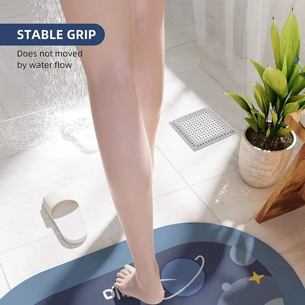 Shower Drain Cover Hair Catcher Drain Filter Bathroom Protector Stainless Steel Sink Strainer Drain Filter Bathtub Hair Catcher