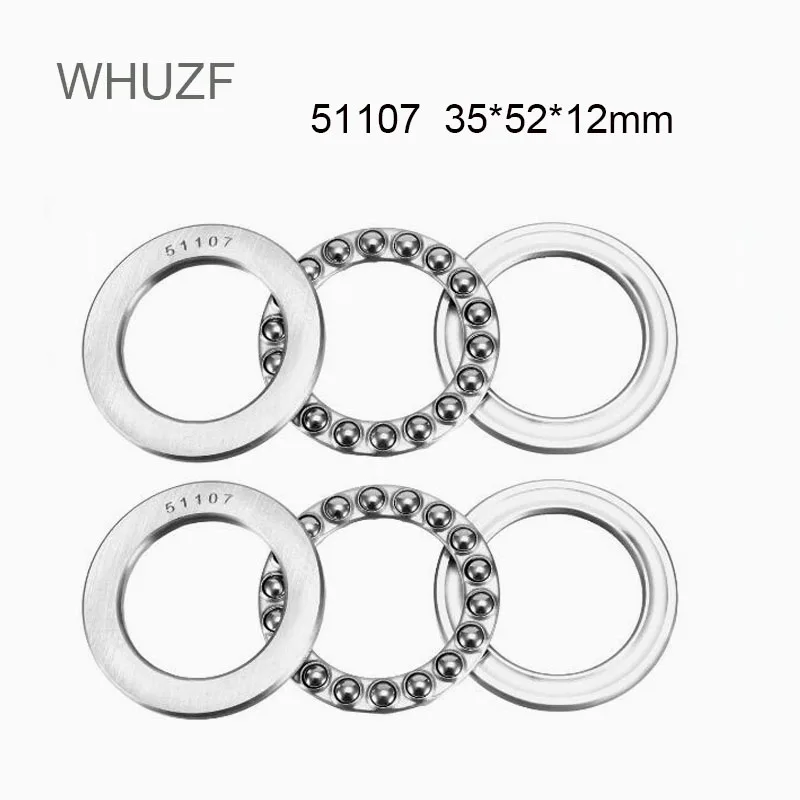 

51107 Thrust Bearing 35*52*12 mm 5PCS ABEC-3 Axial 51107 Trust Needle Flat Roller Ball Bearings 8107 Thrust Bearings