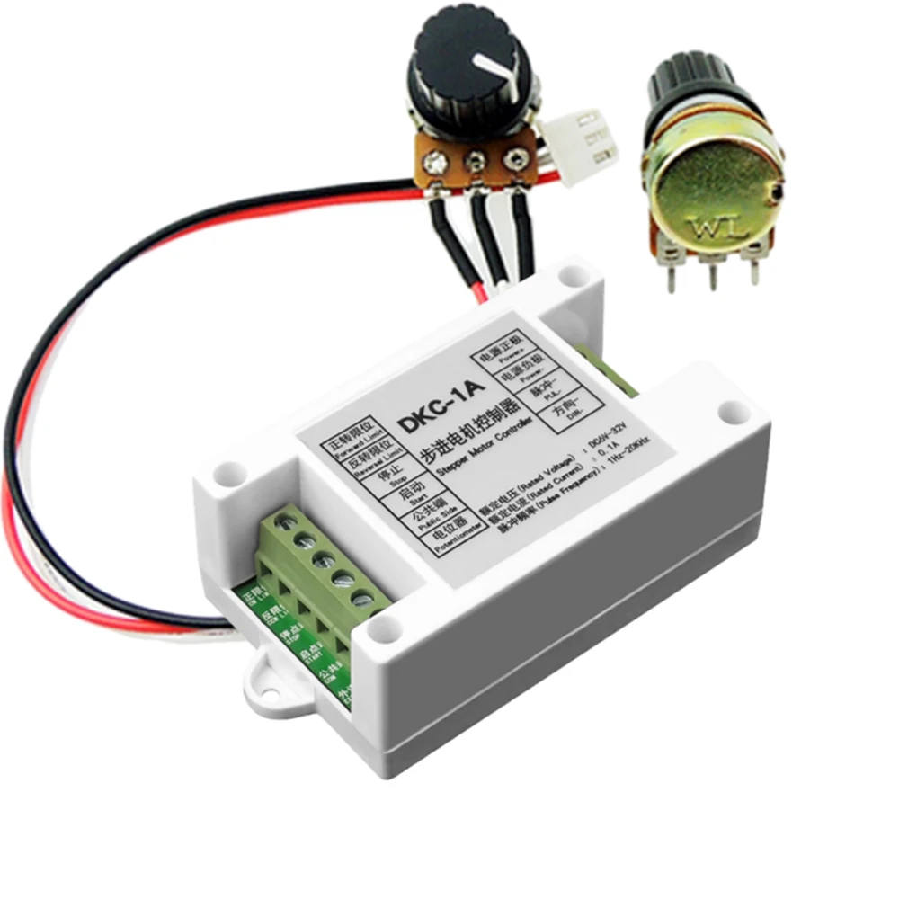 

Single-axis Stepper Motor Controller Speed Regulator Forward and Reverse Multi-mode Servo Pulse Generator with 10K Potentiometer