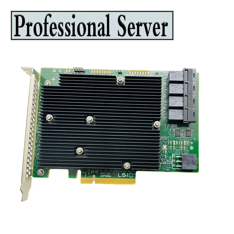 LSI SAS 9300 16I HBA-kaart, 12Gb/s Gegevensoverdrachtsnelheid, PCIe 8X, 16 SAS-poorten, voor VMware FreeBSD