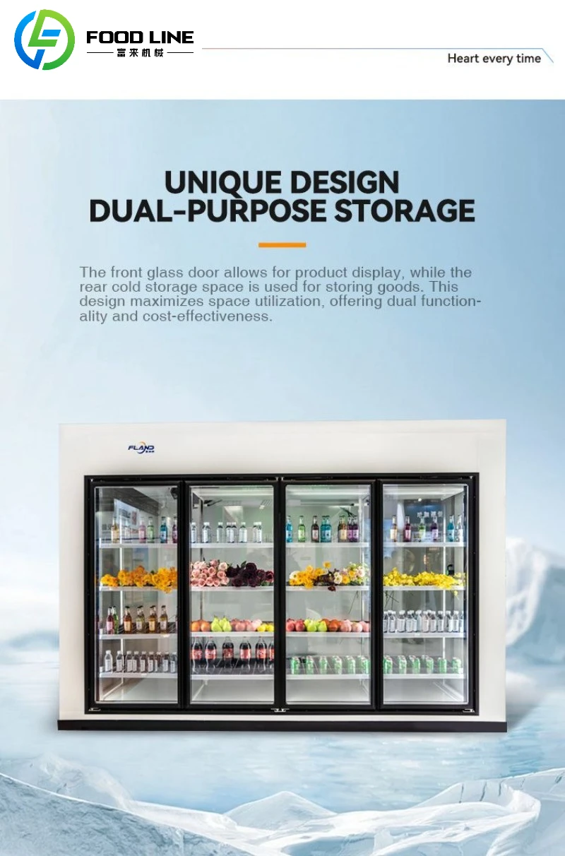 Energy-Saving Glass Door Refrigerated Cabinet for Convenience Stores
